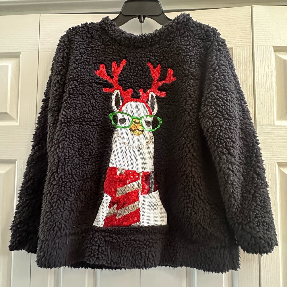 Medium Magical Season Llama Christmas sweater